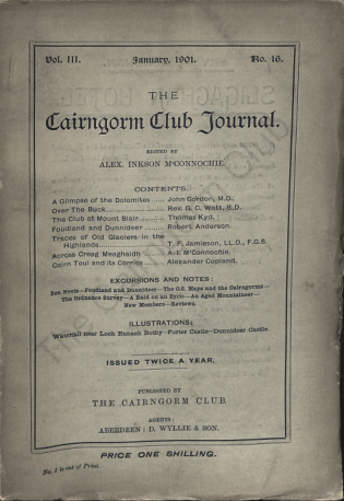The Cairngorm Club Journal No 16 cover